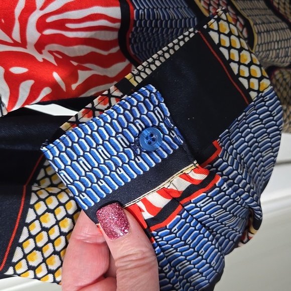 Nasty Gal Womens Scarf Print Satin Feel Dress NWT Size 16 - Picture 4 of 5